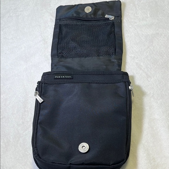 Travelon Black Crossbody Bag with Silver Accents - Picture 3 of 7